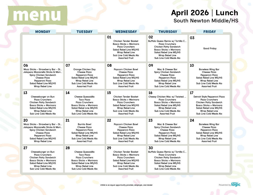 April Menu