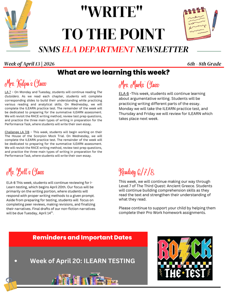 ELA newsletter