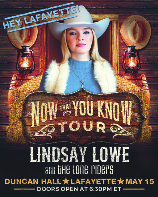 Lindsay Lowe @ Duncan Hall on May 15