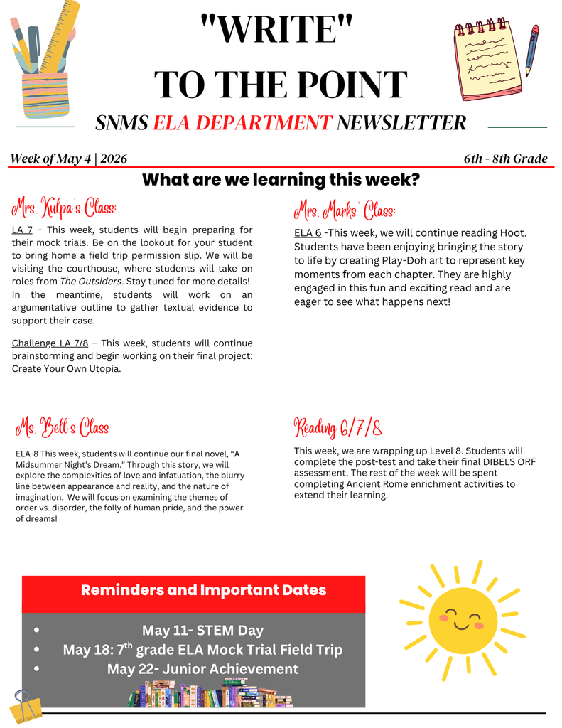 ELA newsletter