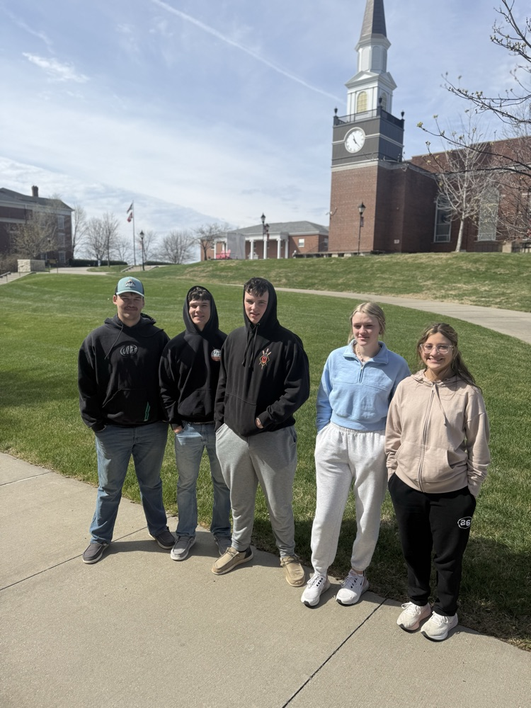 students standing outside 