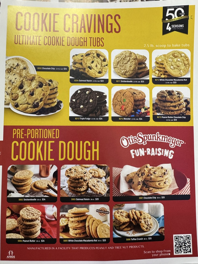 4 seasons cookie dough