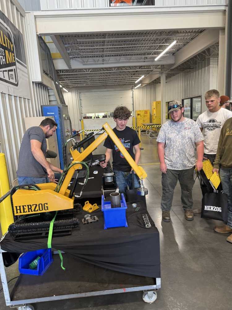 student running hand magnetic truck