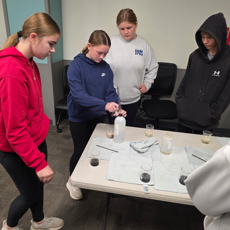 students practicing hands on skills