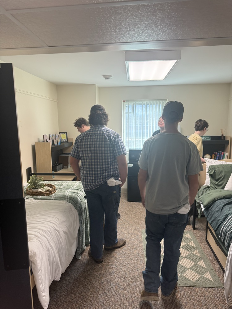 students in dorm