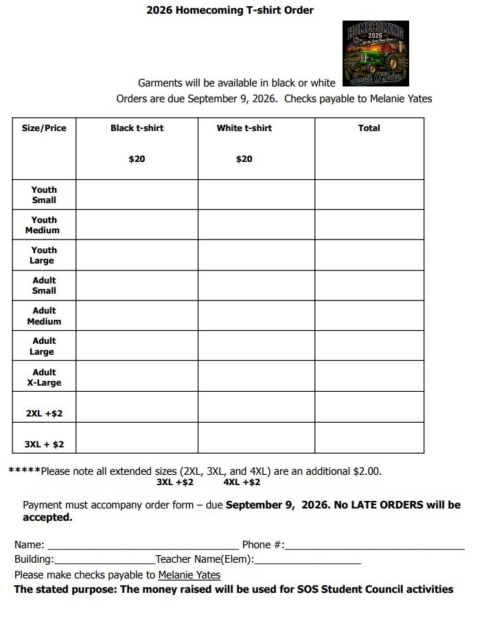 Order form
