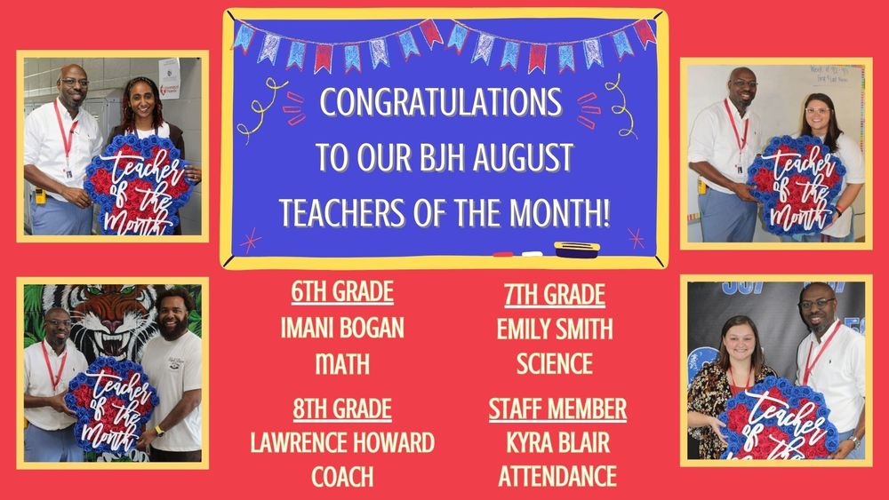 August Teachers of the Month