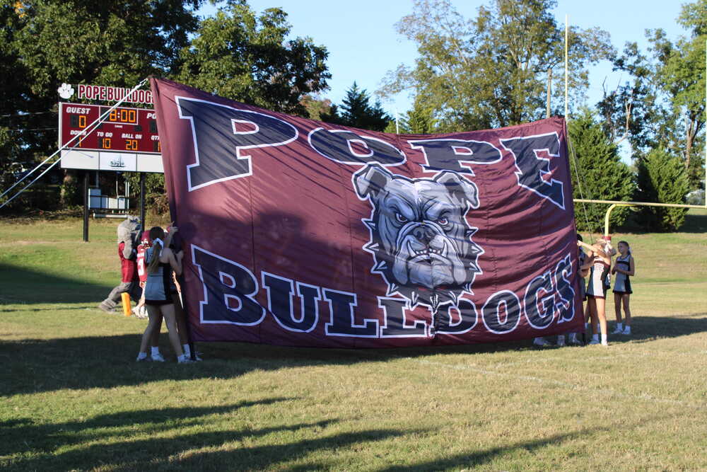 Pope Bulldog Banner