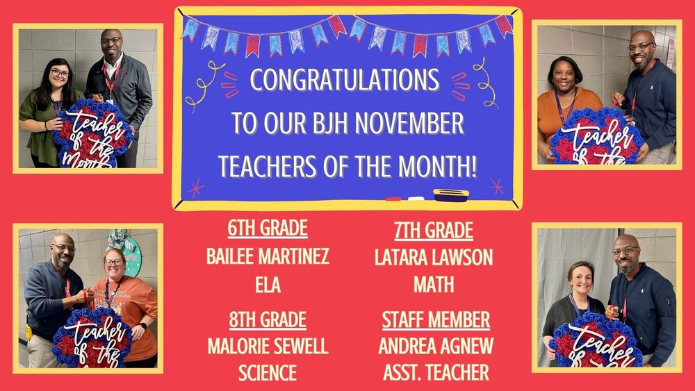 November Teachers of the Month