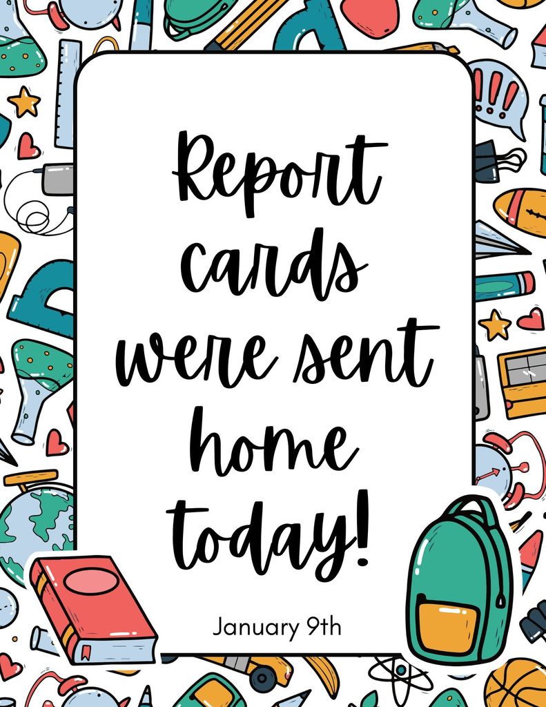 report cards were sent home