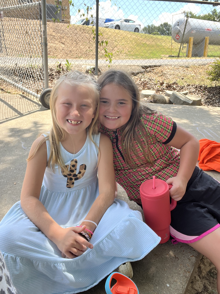 elementary students on a playground