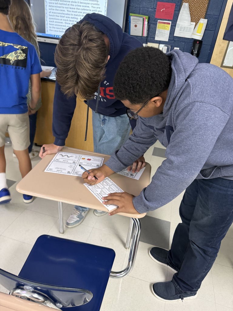 Students learn about macromolecules.