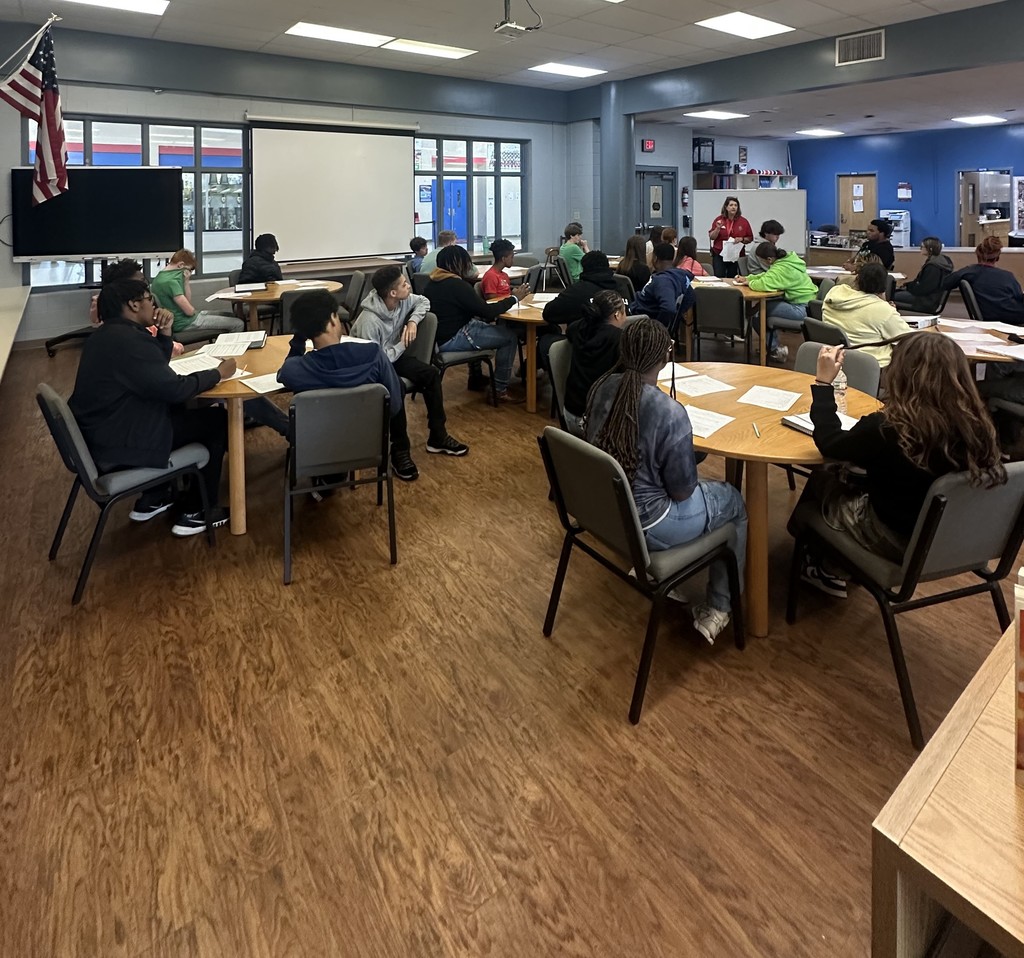 Coach Kelly and Mrs. Bailey's classes get a special lesson from Mrs. Griffin.