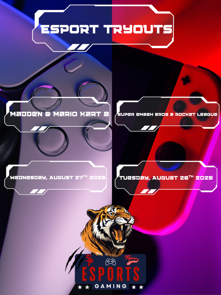 esports tryout flyer