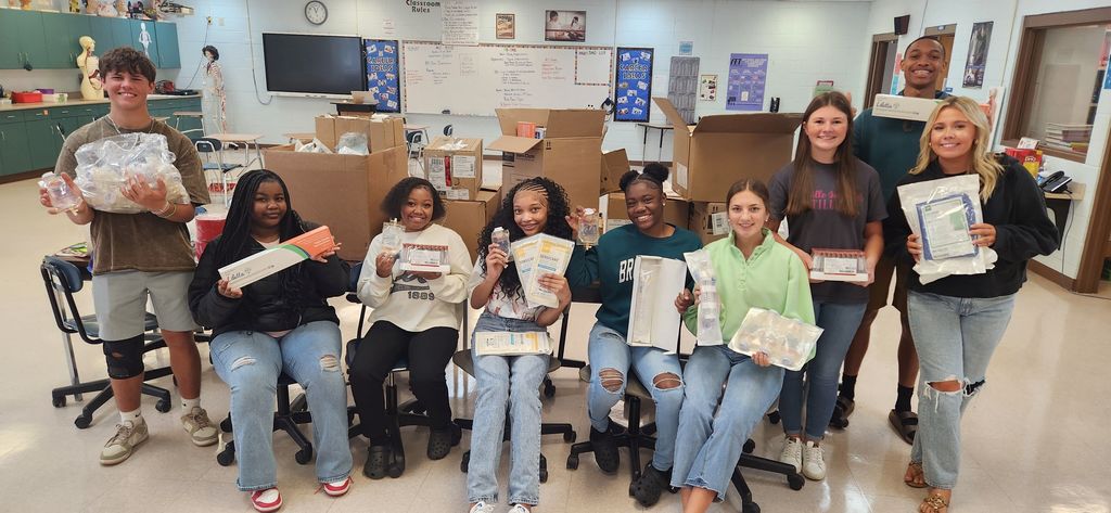 Progressive Health in Batesville donated out-of-date supplies to our Health Science classes at SPHS
