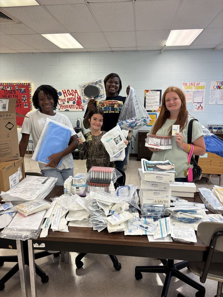 Progressive Health in Batesville donated out-of-date supplies to our Health Science classes at SPHS