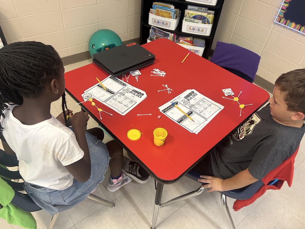 3rd grade student working on math project