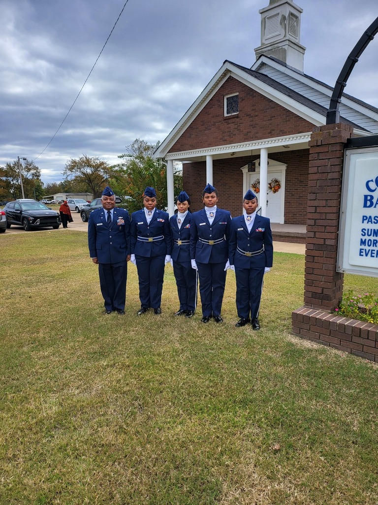 SPHS AFJROTC Color Guard to present the colors during your Veterans Day Celebration at Concord MB Church