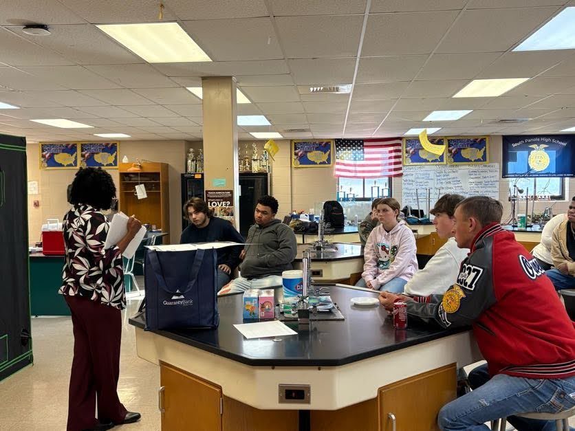 Mrs. Denise Lloyd of Guaranty Bank spent time with our students as they wrapped up a full week of learning about personal finance