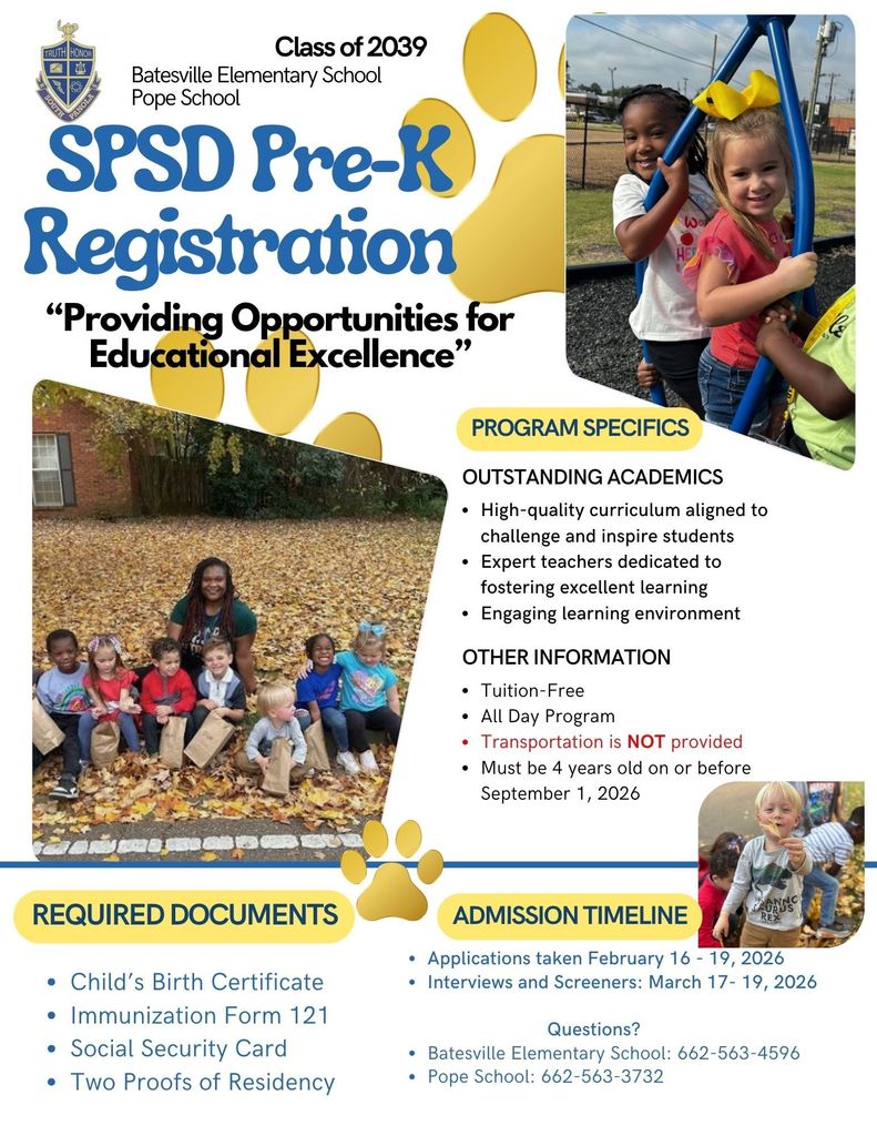 2026/2027 Pre-K Registration