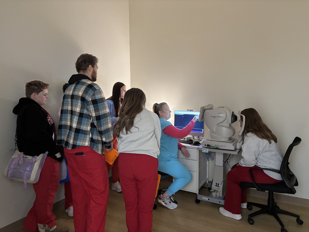 SPHS Healthcare and Clinical Services students had an incredible learning experience visiting Bright Eyes Vision Clinic.