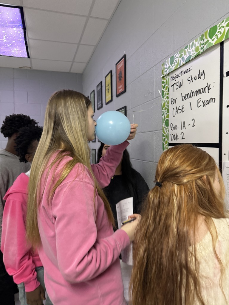students investigated the diffusion of scent particles and discussed how balloons model the semi-permeability of the cell membrane