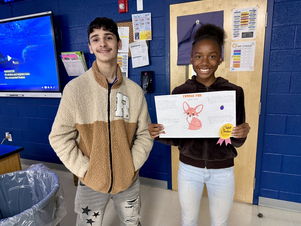 Mrs. Hamilton's Foundations of Biology classes wrapped up their unit on evolution by researching organisms with cute and clever adaptations, which help these creatures thrive in their habitats!