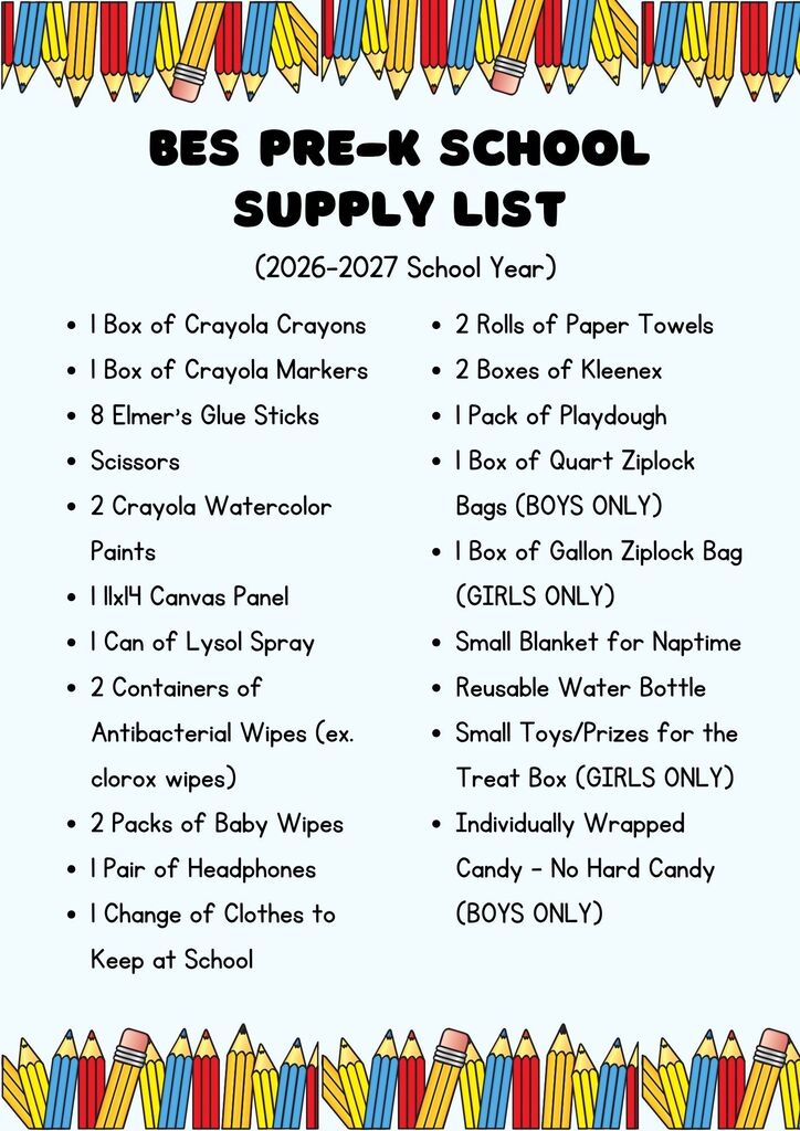 BES Supply Lists