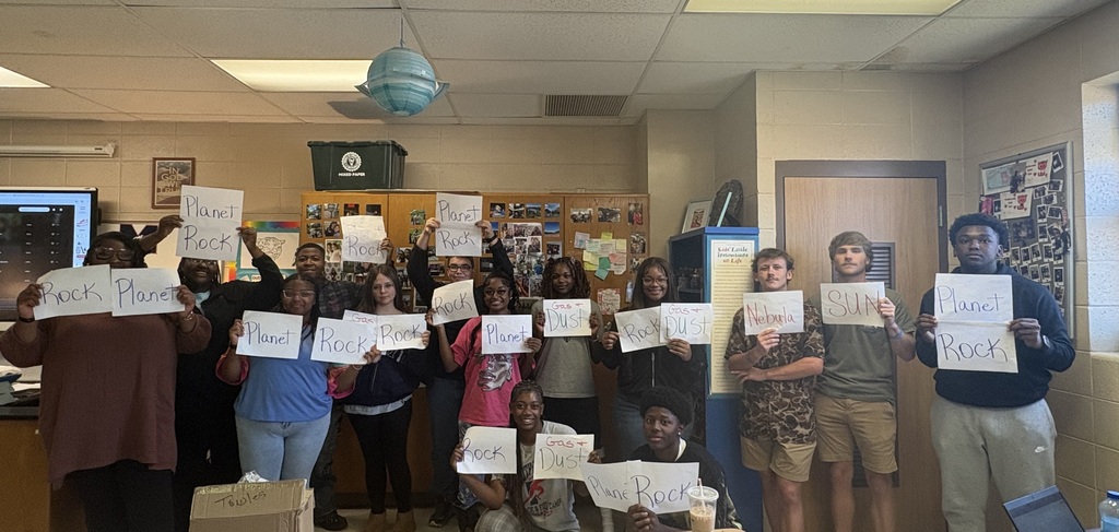 Mrs. Towles' Earth and Space Class simulated the parts of the Nebular Theory