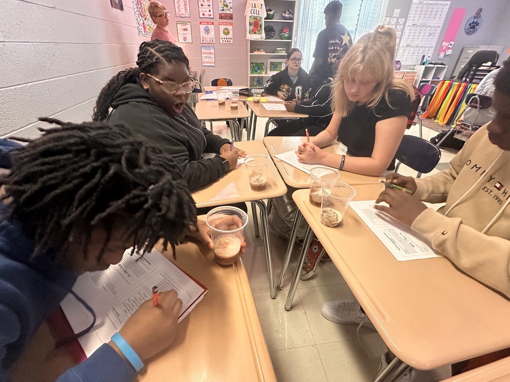 Mrs. Pegueros's Foundations of Biology students put science into action during an engaging enzyme potato lab.