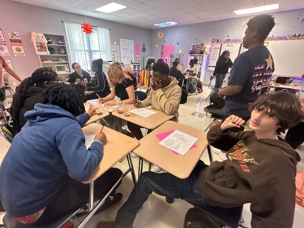 Mrs. Pegueros's Foundations of Biology students put science into action during an engaging enzyme potato lab.