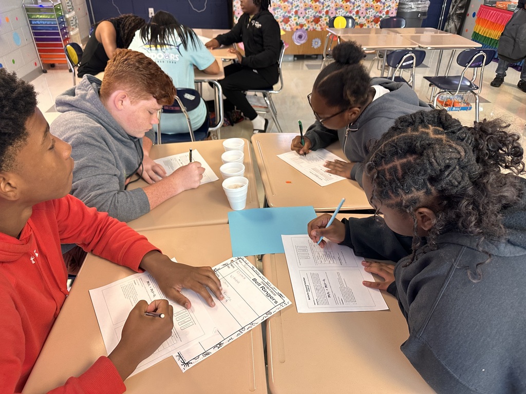 Mrs. Pegueros's Foundations of Biology students put science into action during an engaging enzyme potato lab.