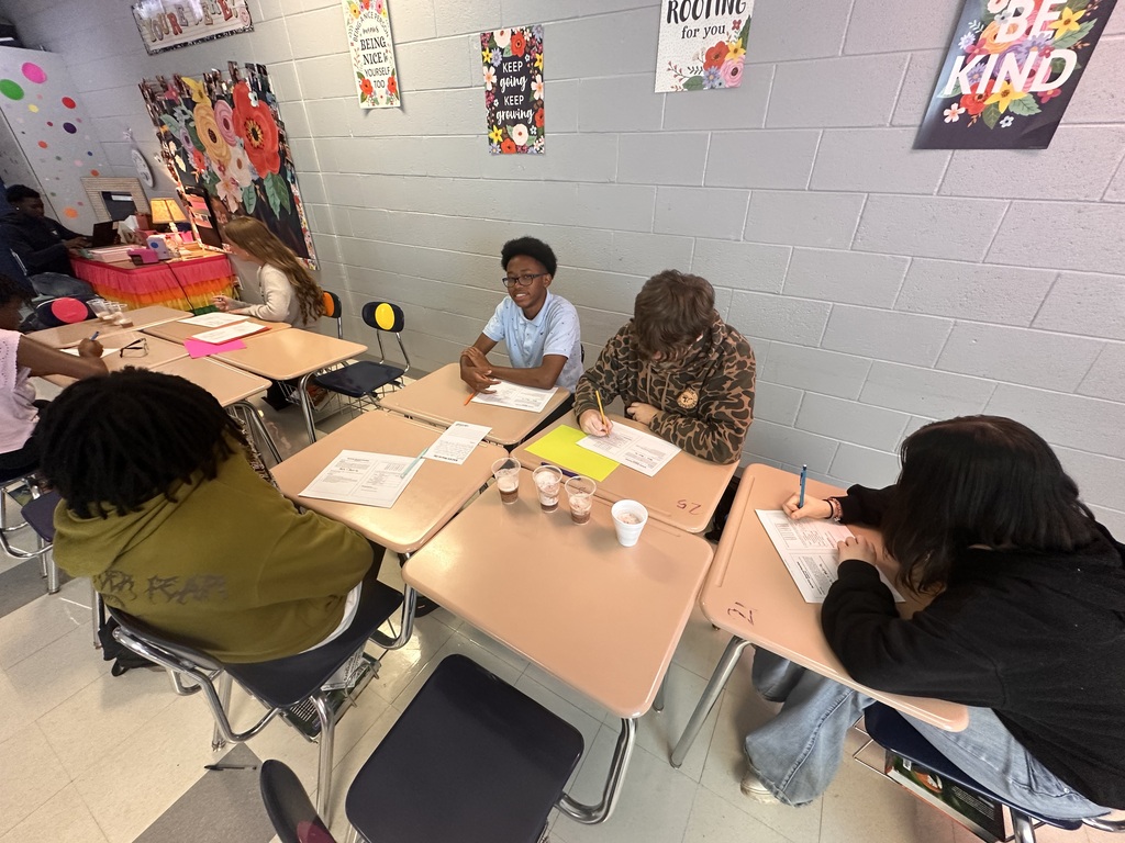 Mrs. Pegueros's Foundations of Biology students put science into action during an engaging enzyme potato lab.