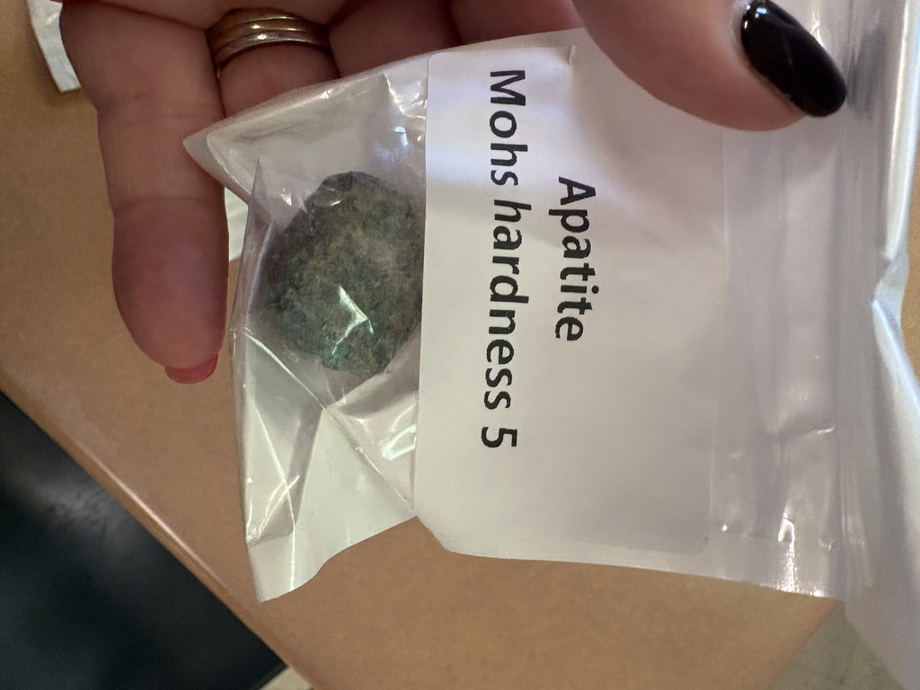 Mrs. Towles’s Earth and Space classes along with Ms. Edwards conducted a Properties of Minerals Lab.