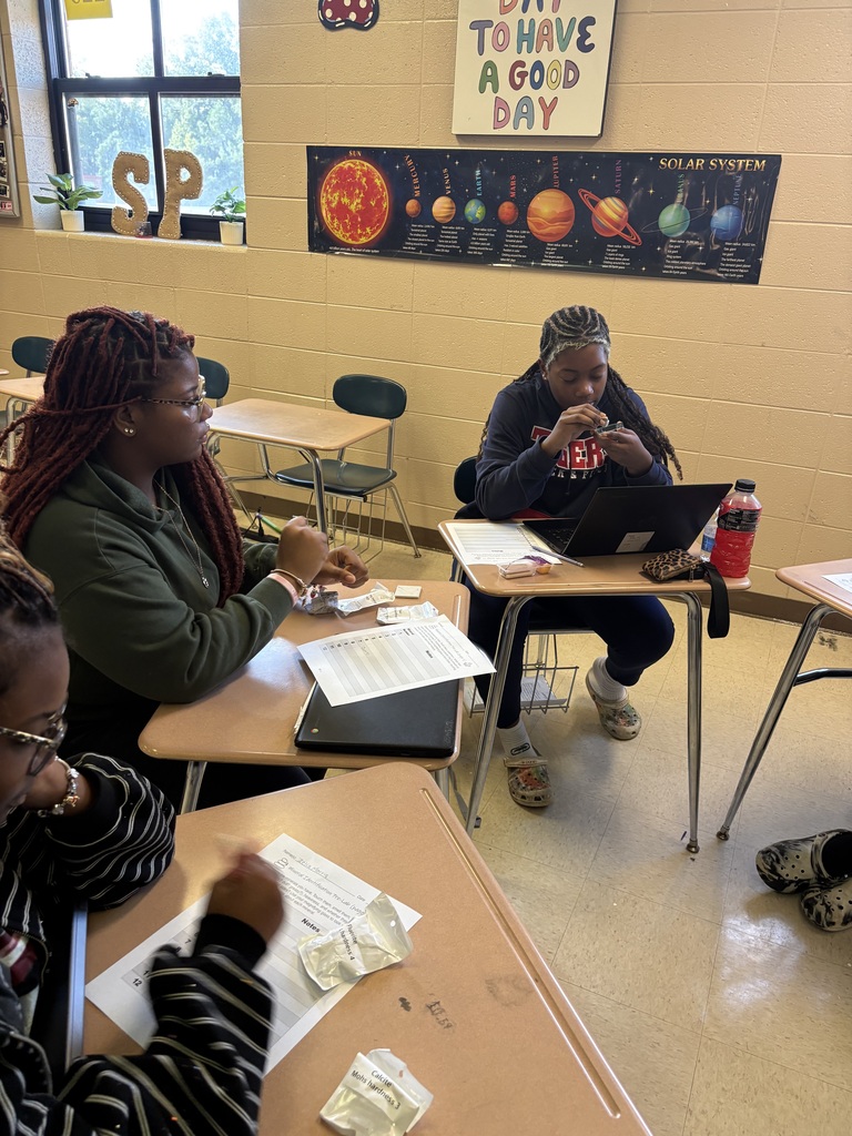 Mrs. Towles’s Earth and Space classes along with Ms. Edwards conducted a Properties of Minerals Lab.