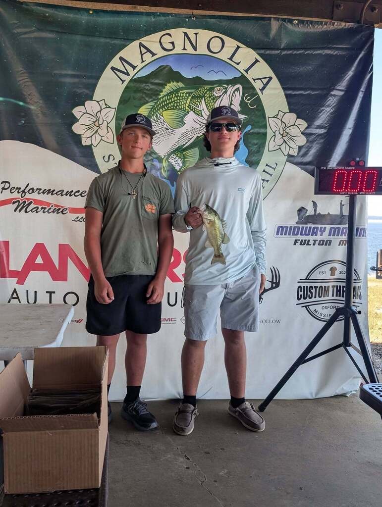 Congratulations to South Panola anglers Davis Smith and Miles Unruh on an outstanding finish at Enid Lake on Saturday, August 29.