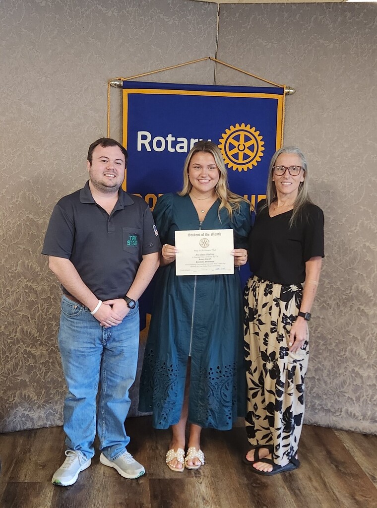 South Panola High School is proud to recognize Ava Shultice as our Rotary Student of the Month!