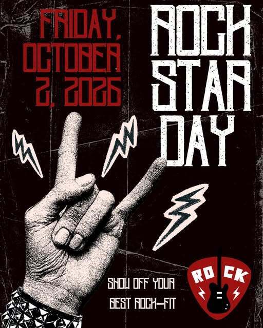 rock star spirit day flyer