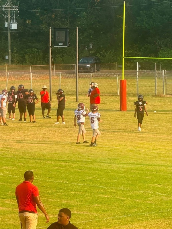 football team on field