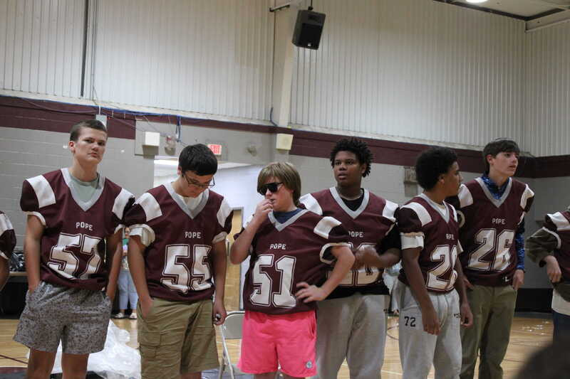 junior high football players