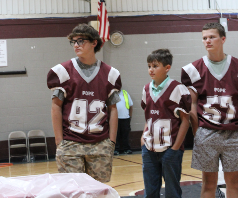 junior high football players