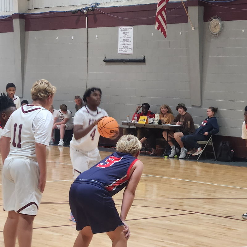 boys playing basketball