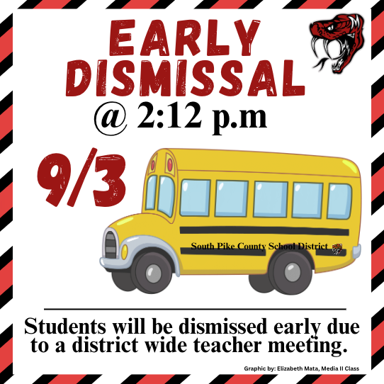 Early Dismissal 9/3/2025