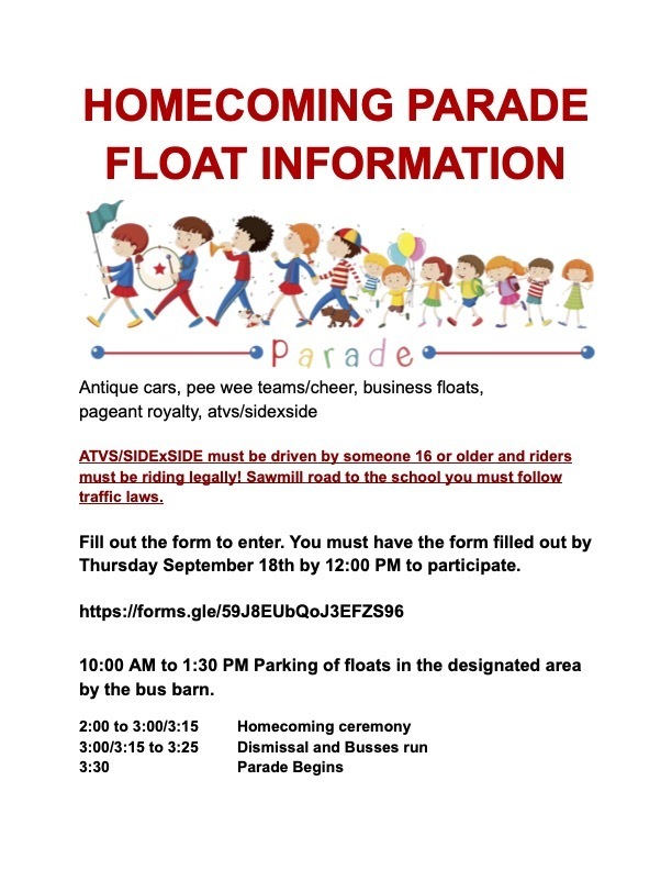 Parad Float Information