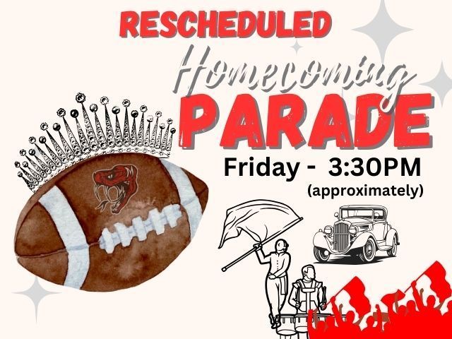 Homecoming Parade Rescheduled 