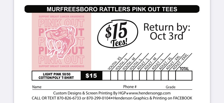pink out 