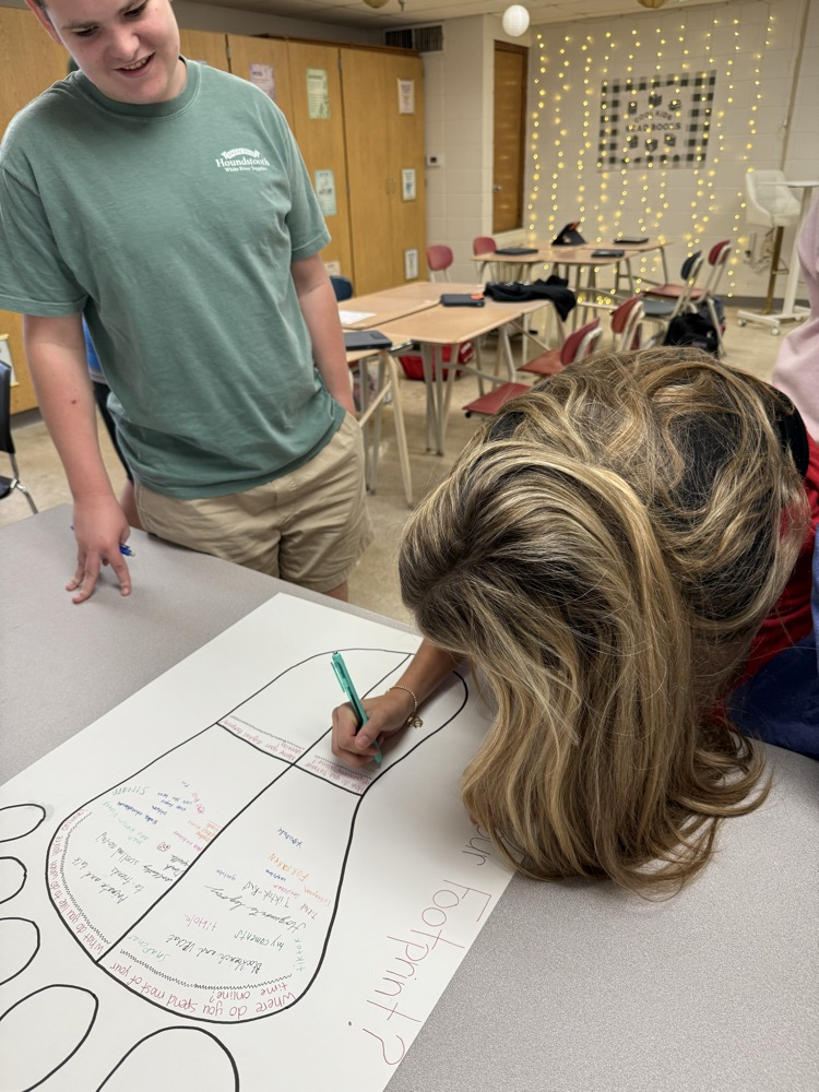 Student’s completing the activity.