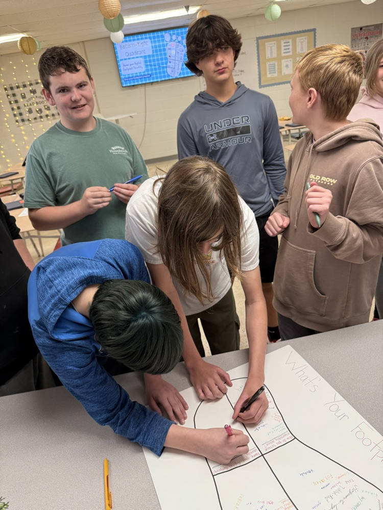 Student’s completing the activity.