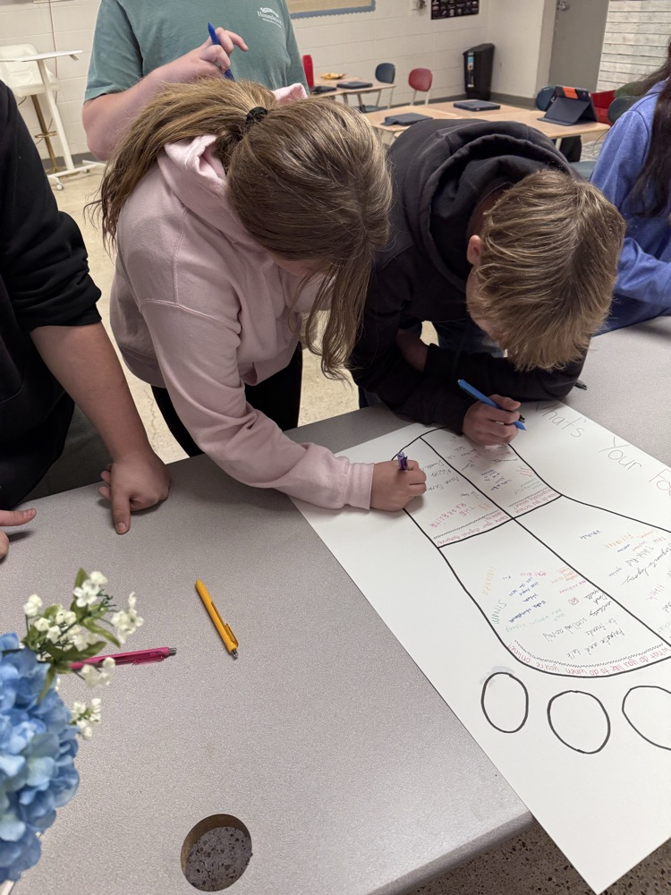 Student’s completing the activity.