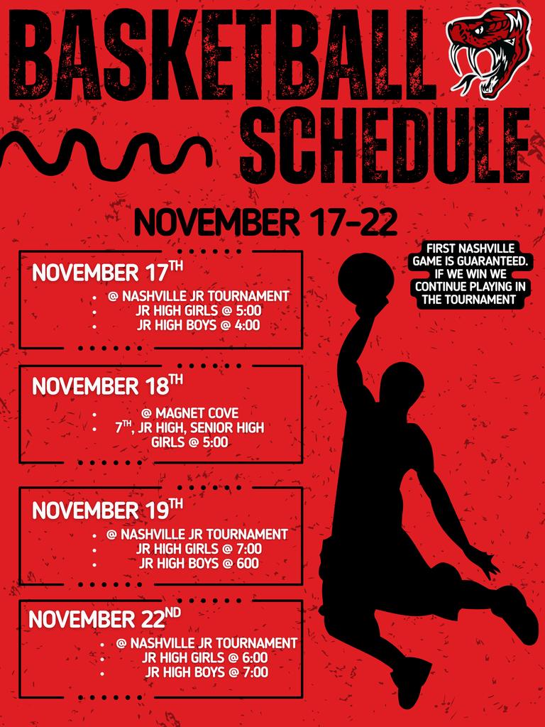 Weekly Basketball Schedule 